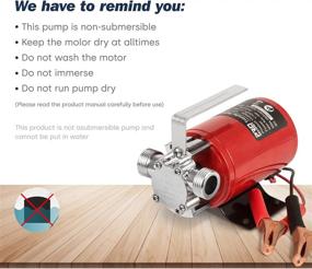 img 2 attached to Prostormer 12V DC 350GPH Electric 1/10HP Utility Pump - Portable Water Transfer With Hose Kit