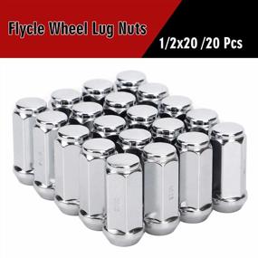 img 3 attached to 20PCS Chrome Closed End Bulge Acorn Lug Nuts With 1.89 Inch Length, Cone Seat And 3/4" Hex - Compatible With Tj Jk Cherokee Liberty Mustang Ranger Aftermarket Wheels - Ideal For 1/2X Threads