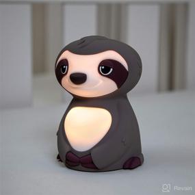 img 3 attached to 🦥 Nuby Sloth Baby Silicone Nightlight: Rechargeable, Color Changing Touch Night Light for Kids Bedside - A Soothing Companion for Good Night's Sleep