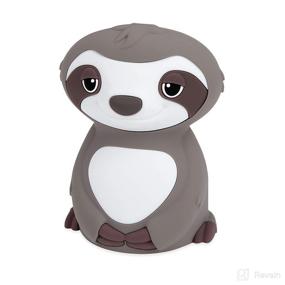 img 2 attached to 🦥 Nuby Sloth Baby Silicone Nightlight: Rechargeable, Color Changing Touch Night Light for Kids Bedside - A Soothing Companion for Good Night's Sleep