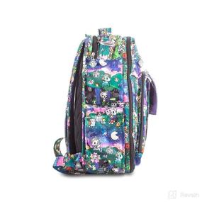 img 2 attached to JuJuBe Be Right Back Travel Backpack - Unisex Diaper 🎒 Bag with Memory Foam Changing Pad for Fashionable Organization on the Go