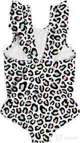 img 3 attached to ALISISTER Toddler Swimsuit Swimwear Backless