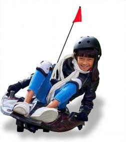 img 4 attached to Rollplay Nighthawk Storm Electric Ride On Toy For Ages 6 & Up With 12V 7AH Rechargeable Battery, Side Handlebars For Steering, Tall Rear Flag, And Top Speed Of 6.5 MPH, Black