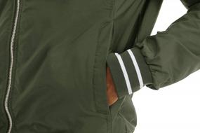 img 1 attached to MAGNIVIT Men'S Bomber Jacket Spring Fall Lightweight Varsity Windbreaker Jacket