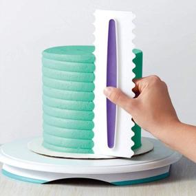 img 3 attached to Обновите свою игру по украшению тортов с помощью набора Antalcky's 3-Pack Comb And Smoother для идеально гладких краев торта!