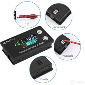 img 2 attached to 🔋 SUPNOVA Battery Monitor: Versatile Voltage & Capacity Tester with Buzzer Alarm - 12v to 72v Car & Golf Cart Battery Indicator Meter