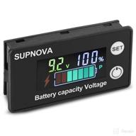 🔋 supnova battery monitor: versatile voltage & capacity tester with buzzer alarm - 12v to 72v car & golf cart battery indicator meter logo