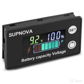 img 4 attached to 🔋 SUPNOVA Battery Monitor: Versatile Voltage & Capacity Tester with Buzzer Alarm - 12v to 72v Car & Golf Cart Battery Indicator Meter