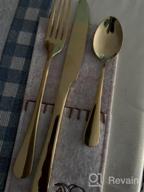 img 1 attached to Upgrade Your Table Setting With Lightahead'S 24Pcs Gold Colored Cutlery Set In An Attractive Golden Gift Box review by Jason Lee