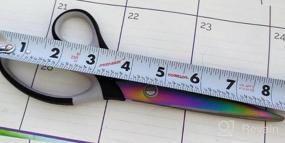 img 5 attached to Набор из 4 титановых ножниц с мягкой рукояткой - идеально подходит для шитья, рисования, рукоделия и использования в офисе - включает ножницы для раскрашивания - цвет: розовый