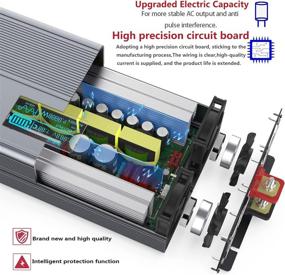 img 2 attached to 🔌 ROARBATT 4000W Pure Sine Wave Power Inverter 24V DC to AC 110V 120V - Remote Control, 8000W Peak Power, 4 AC Outlets, Dual USB Port - CPAP RV Car Solar System Emergency