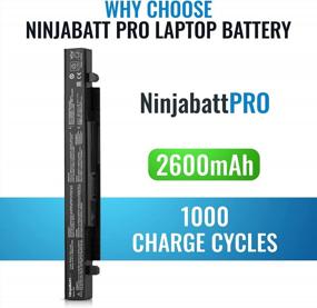 img 2 attached to 🔋 NinjaBatt Pro Battery for Asus A41-X550A A41-X550 R510C X550C X550L X550J R510L X550CA X552E X550V K550L F550V X550A P550C X550EA X550D R510 X550VX F550C - High-Performance [4 Cells/2600mAh/38Wh]