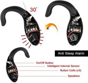 img 2 attached to 🚗 FNSHIP Driving Doze Reminder with Vibration Alert - Car Anti Sleep Doze Nap Reminder Ear Warner - Anti Sleep Alarm