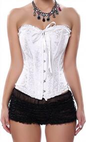img 4 attached to Blidece Women'S Sexy Bow Lace Corset Bustier Bodyshaper Top Bodice S-6XL