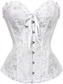 img 1 attached to Blidece Women'S Sexy Bow Lace Corset Bustier Bodyshaper Top Bodice S-6XL