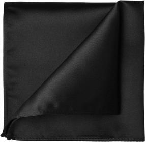 img 2 attached to 👔 KissTies Scarlet Pocket Square Handkerchief: A Classy Men's Accessory in Handkerchiefs