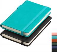keep your notes organized anywhere with rettacy pocket notebook 2 pack - numbered pages and thick paper logo