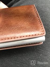 img 7 attached to Streamlined Leather Credit Aluminum Ejector: The Ultimate Men's Wallet Solution