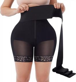 img 4 attached to Shape & Slim Your Figure With FeelinGirl Shapewear For Women - Tummy Control, Butt Lifter, Thigh Slimmer Shorts W/ Removable Waist Wrap