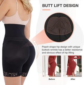 img 1 attached to Shape & Slim Your Figure With FeelinGirl Shapewear For Women - Tummy Control, Butt Lifter, Thigh Slimmer Shorts W/ Removable Waist Wrap