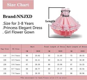 img 3 attached to 👗 NNJXD Elegant Evening Princess Wedding Dresses for Girls' Clothing