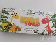 img 1 attached to Velona Kids Soap – 3 Dinobars Gift For Girls And Boys Colored Dinosaurs For All Skin Types Natural Oils And Ingredients, Fun Bath Time For Children Made In USA (3 Bars) review by Kevin Barbon