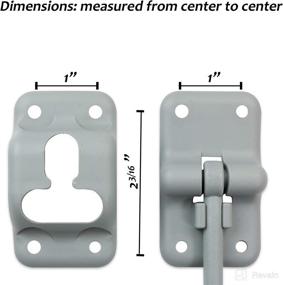 img 2 attached to 🚐 Enhance Your RV with Leisure Coachworks 2-Pack Grey T-Style Door Holder Catch 4'' for Latch Holder Camper Trailer Cargo Hatch