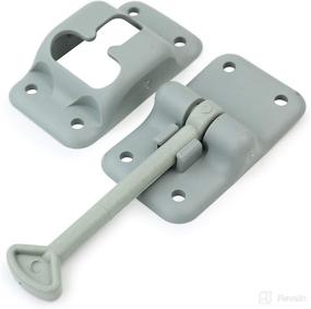 img 3 attached to 🚐 Enhance Your RV with Leisure Coachworks 2-Pack Grey T-Style Door Holder Catch 4'' for Latch Holder Camper Trailer Cargo Hatch