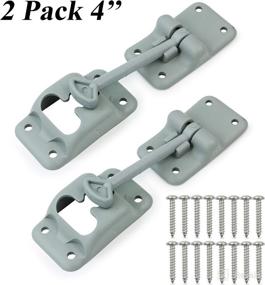 img 4 attached to 🚐 Enhance Your RV with Leisure Coachworks 2-Pack Grey T-Style Door Holder Catch 4'' for Latch Holder Camper Trailer Cargo Hatch