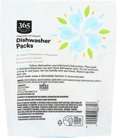 img 3 attached to 🌿 365 by Whole Foods Market, Unscented Dish Pods Powdered Detergent, 18 Count, 9.5 Ounce