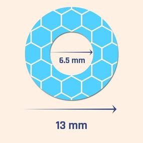 img 2 attached to 2000 Pack Hole Reinforcement Stickers Labels - 0.25", 20 Assorted Designs | Durable & Secure Sealing
