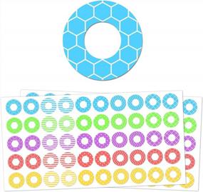 img 4 attached to 2000 Pack Hole Reinforcement Stickers Labels - 0.25", 20 Assorted Designs | Durable & Secure Sealing