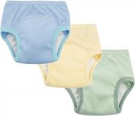 kids' potty training underwear: cotton interlined pants for toddlers - 3-pack for girls and boys by enfants chéris logo