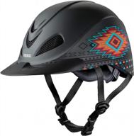stay safe and stylish: troxel rebel helmet for horseback riding - medium size, southwest design logo