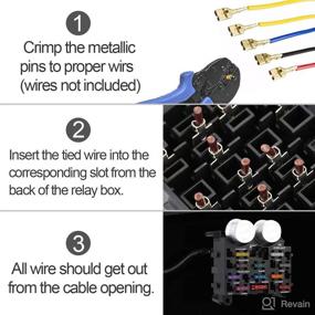 img 1 attached to 🔌 Garfour Electric Fuse Boxes: 12-Way Blade Fuse Block Holder with LED Indicator for Automotive Marine RV UTV Truck - Includes Wiring Terminal