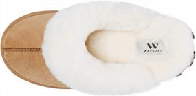 img 2 attached to Genuine Australian Sheepskin Women'S Slippers With Hard Soles - 100% Shearling Indoor/Outdoor Warm Fuzzy Wool Slippers By WaySoft