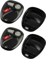 keyless entry remote case shell for cadillac escalade/chevy avalanche s10 silverado suburban tahoe/gmc sierra sonoma yukon 2001 2002 - set of 2 логотип