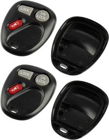 img 2 attached to Keyless Entry Remote Case Shell for Cadillac Escalade/Chevy Avalanche S10 Silverado Suburban Tahoe/GMC Sierra Sonoma Yukon 2001 2002 - Set of 2