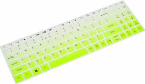 img 3 attached to Protect Your Acer Aspire 5 Slim Laptop With Ombre Green Silicone Keyboard Cover Skin