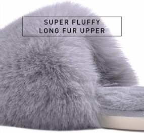 img 3 attached to Ultimate Indulgence: Women'S Soft Furry Slippers For Warm & Cozy Comfort