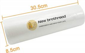 img 3 attached to 🧵 Enhance Machine Embroidery with New brothread Fusible Iron on No Show Mesh Stabilizer - Light Weight 1.8 oz - 3 Options to Choose From!