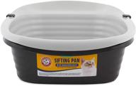 🐾 petmate arm &amp; hammer large sifting litter box with microban - advanced odor control for scoop free cat or dog litter - eco-friendly, made from recycled materials logo