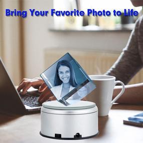 img 3 attached to 3D Crystal Photo Personalized Gift Engraved Diamond Crystal With Your Own Photo Memorial Birthday Gift For Kids Mom Dad Men Women 3D Etched Picture Anniversary Couples Gift For Wife Husband Small