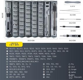 img 3 attached to Workglory Precision Screwdriver Set 126 in 1: Professional Magnetic Repair Tool Kit for Electronics, Smartphone, Watch, Eyeglasses, PC, MacBook