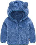 🧥 cozy & cute: toddler boys/girls fleece hoody jacket - warm winter outwear logo