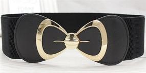 img 3 attached to Elegant Bowknot Stretch Decorative Waistbelts Women's Accessories - Belts