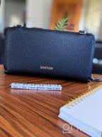 img 1 attached to Streamline Your Finances With Saveyon'S RFID Crossbody Cash Envelope Wallet & Budget Planner Organizer review by Aaron Masek