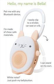 img 2 attached to Experience Blissful Sleep For Your Baby With WavHello Portable Baby Sleep Soother - Bella The Bunny Soundbub, White