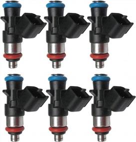 img 4 attached to High-Quality Fuel Injectors Compatible With Bosch, Chrysler, Dodge, Ram, And Jeep Models - 3.6L Engine Capacity - Part Number 0280158233 And 5184085AC