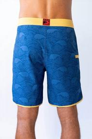 img 1 attached to Мужские шорты для плавания, растягивающиеся в 4 направлениях, от Maui Rippers: длина 18–19 дюймов